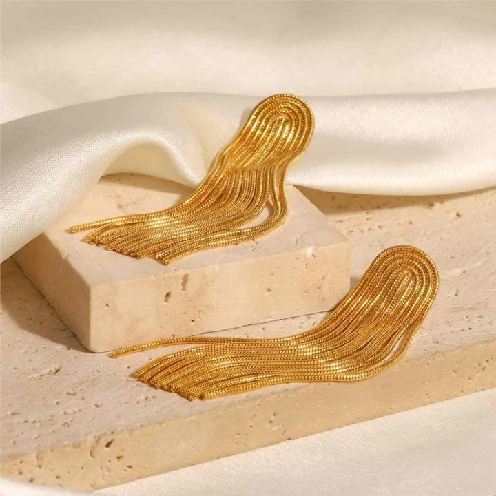 Gold Twisted Herringbone Set