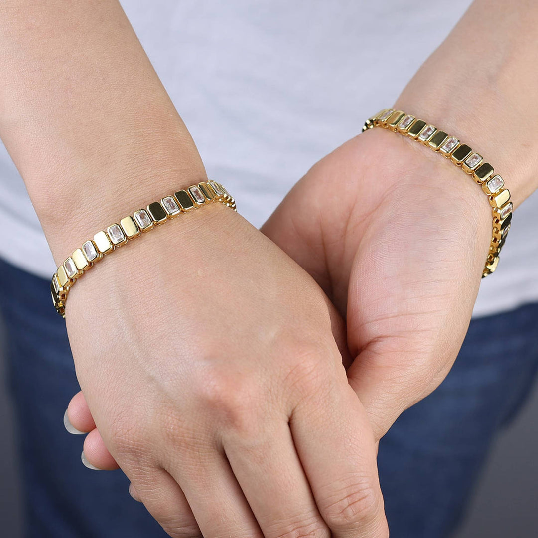 Baguette Bezel Bracelet