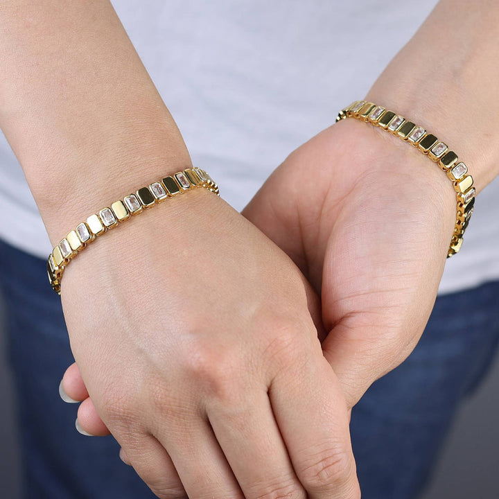 Baguette Bezel Bracelet