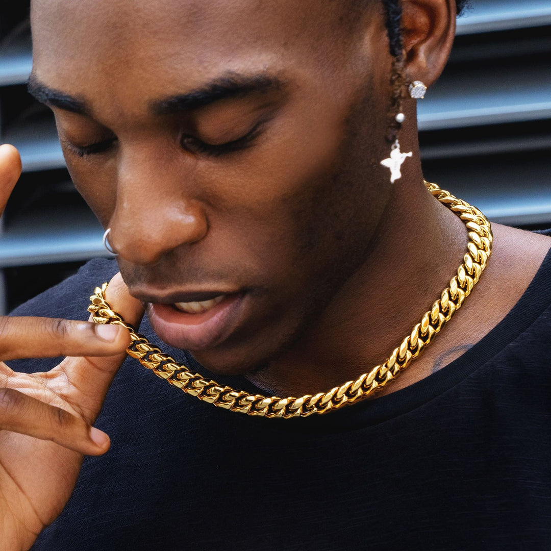 Gold 10mm Miami Cuban Link Chain