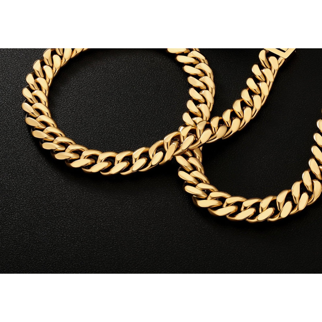 Gold 10mm Miami Cuban Link Chain