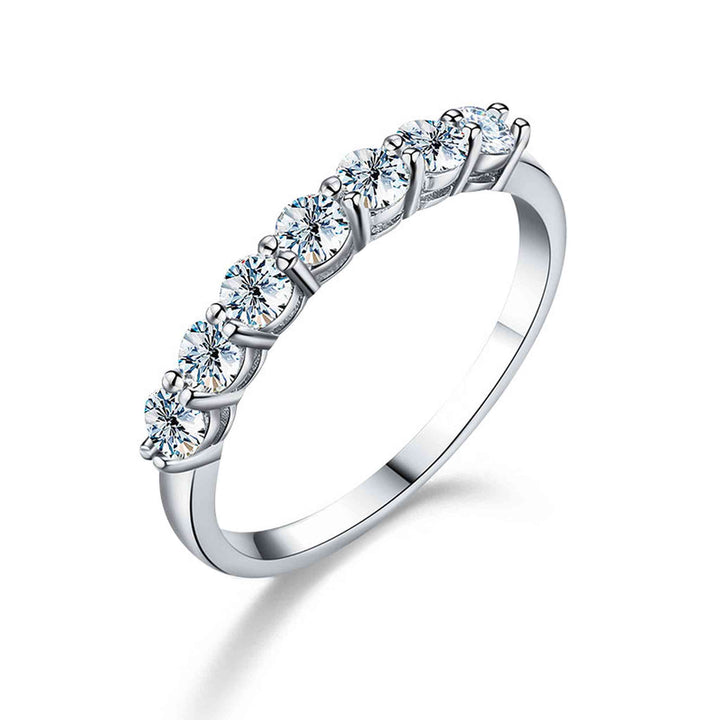 7 Stone Diamond Eternity White Gold Ring