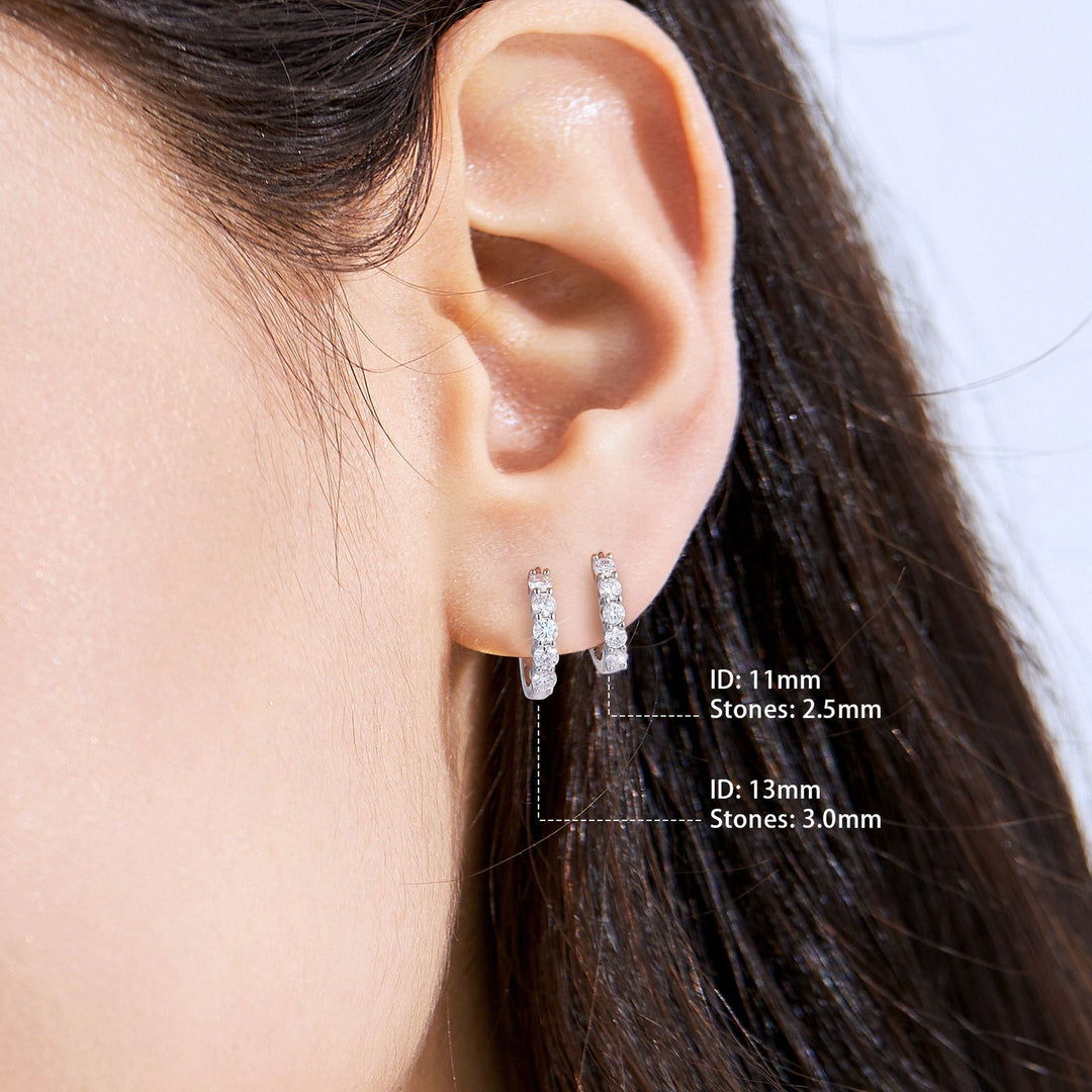 White Gold Mini Hoop