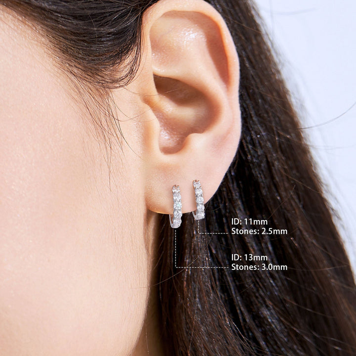 White Gold Mini Hoop