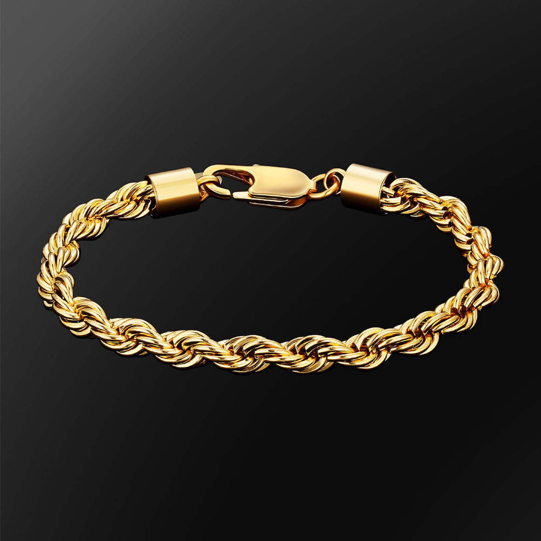 6mm Rope Necklace & Bracelet Set
