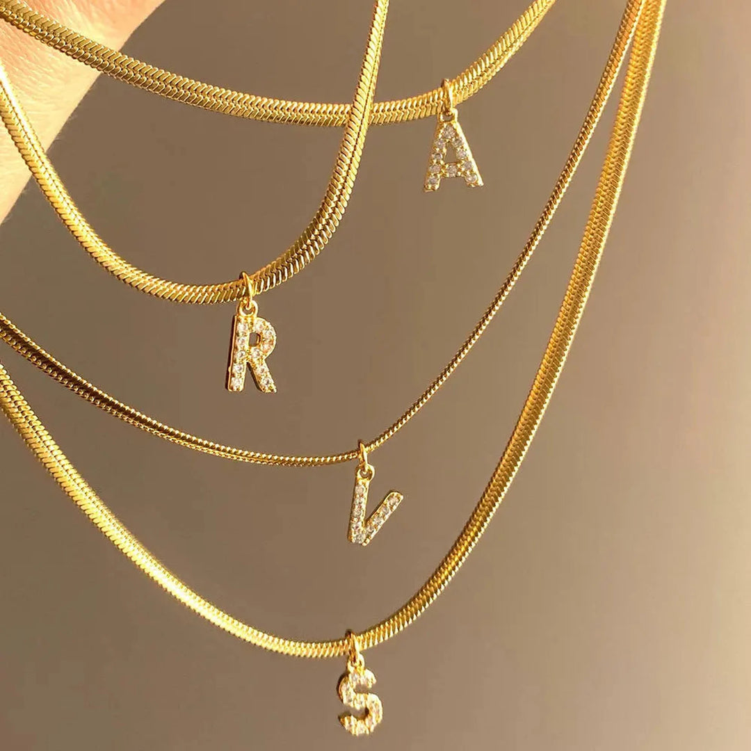 Initial pendant necklace