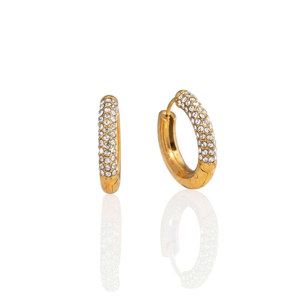 Pave Huggies Earrings - iceandgold