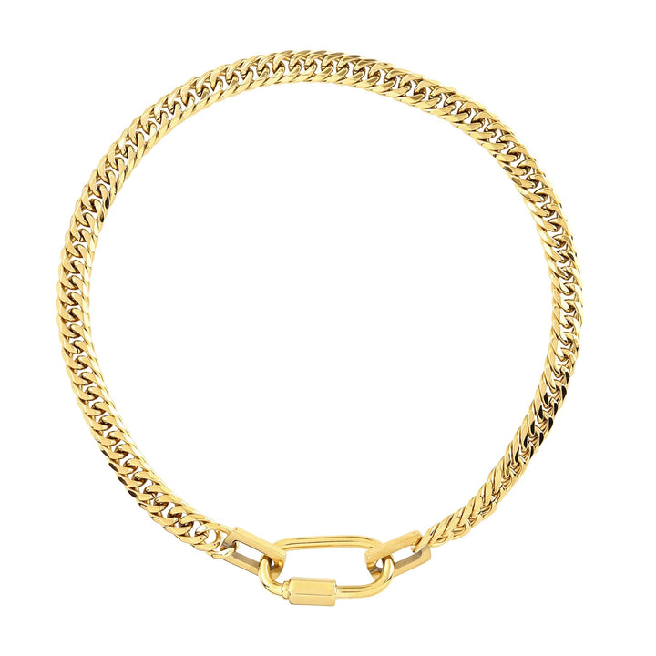 All Gold Carabiner Necklace