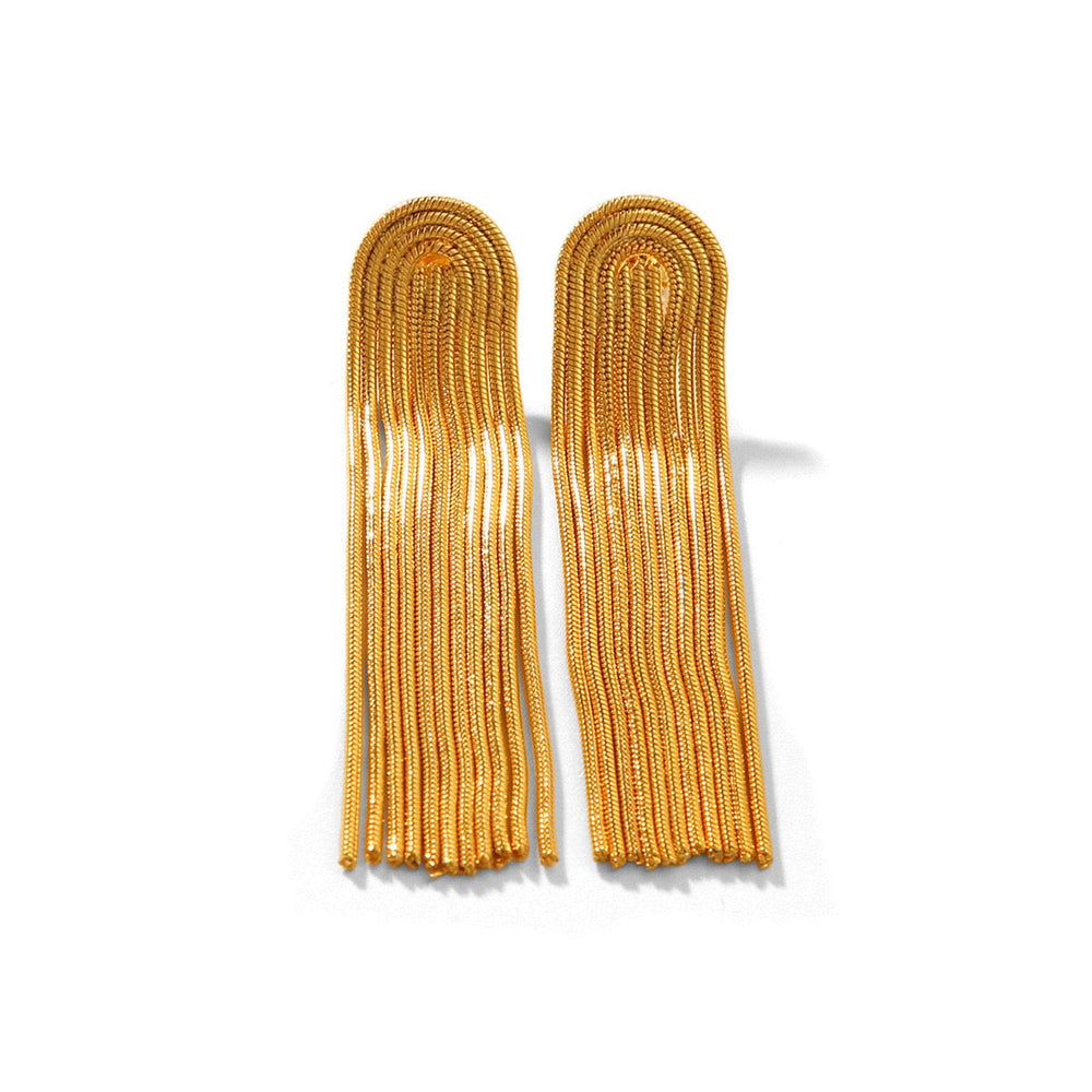 Gold Tassel Earrings - iceandgold