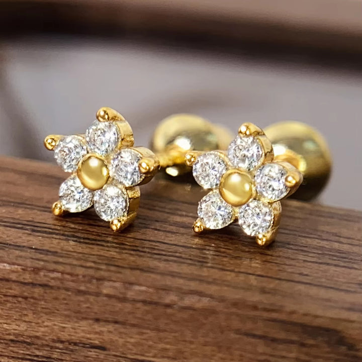 Mini Flower Stud Earrings