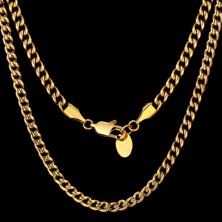 Gold 6mm Cuban Link Chain