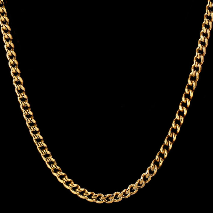 Gold 6mm Cuban Link Chain
