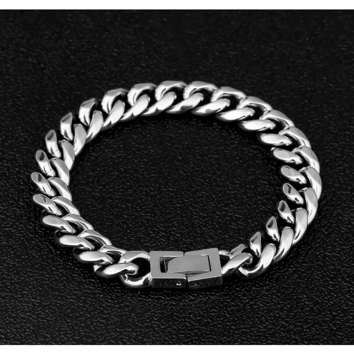 White Gold 10mm Miami Cuban Link Bracelet