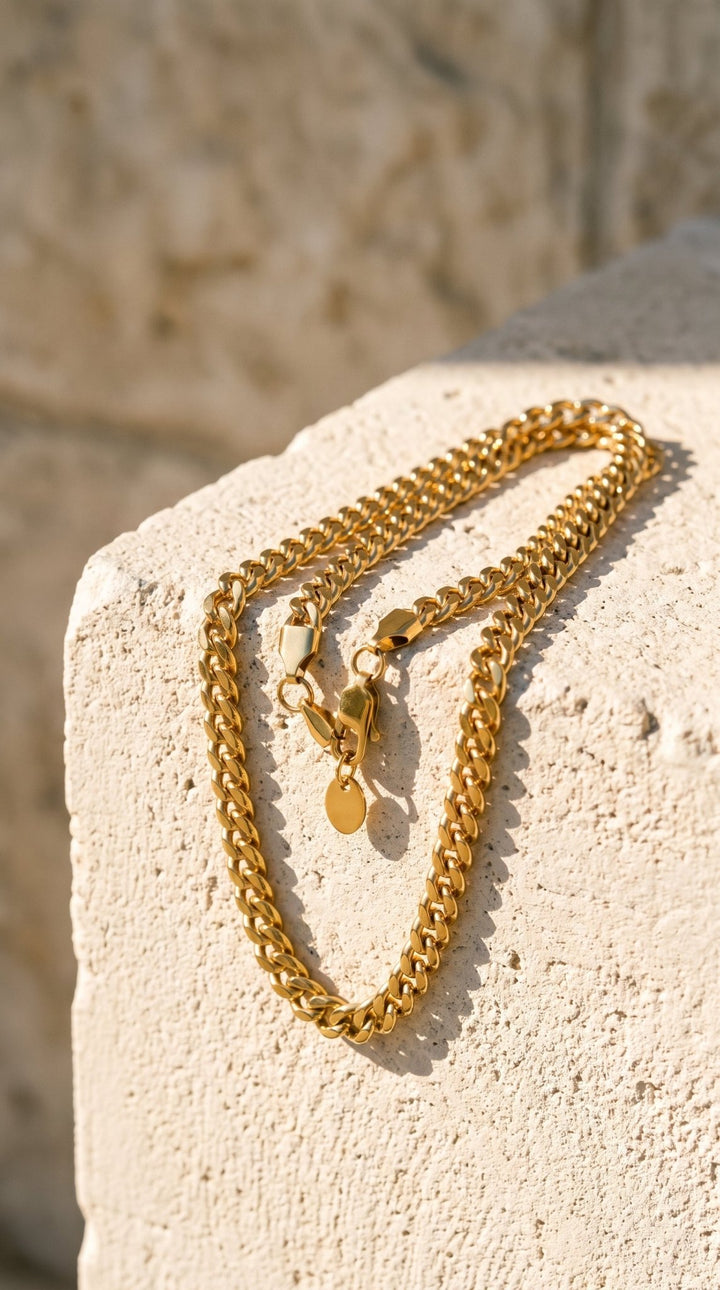 6mm Gold Cuban Link Chain - iceandgold