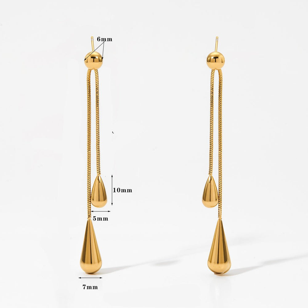 Water drop Earrings - iceandgold