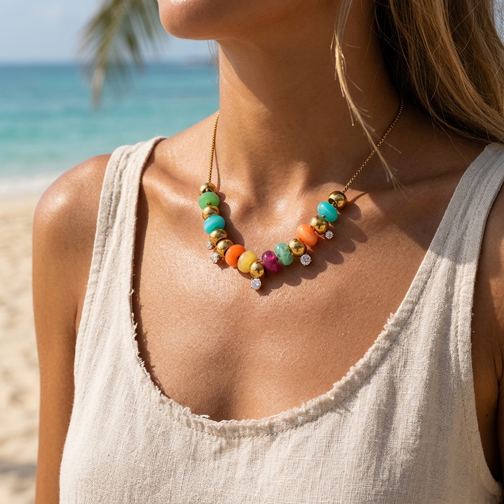 Color Pop Gem Necklace