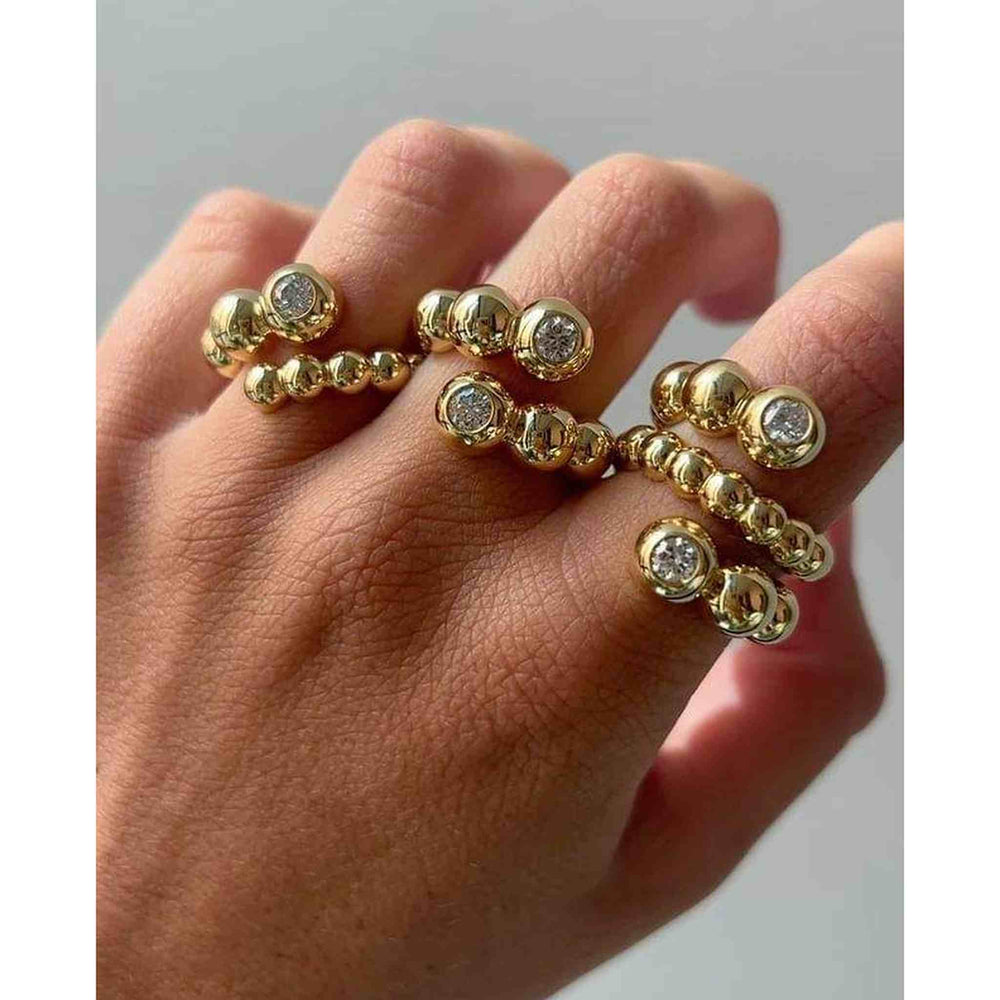 Triple Wrap Ring - iceandgold
