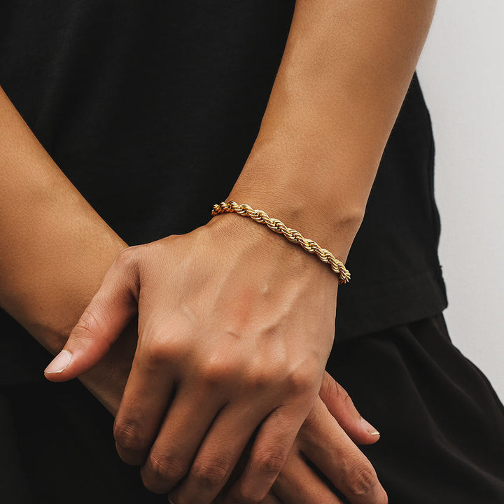 6mm Rope Bracelet (Gold)