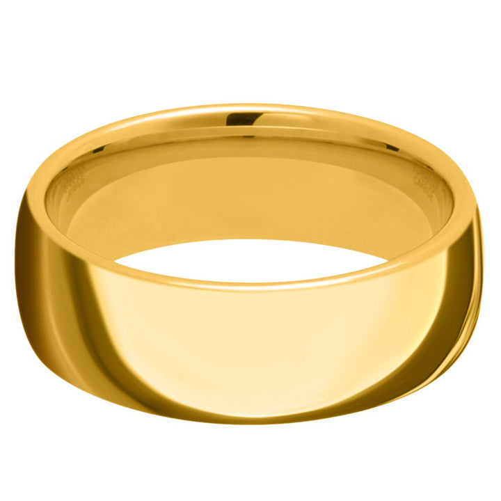 8mm Gold Eternity Wedding Band Ring - iceandgold