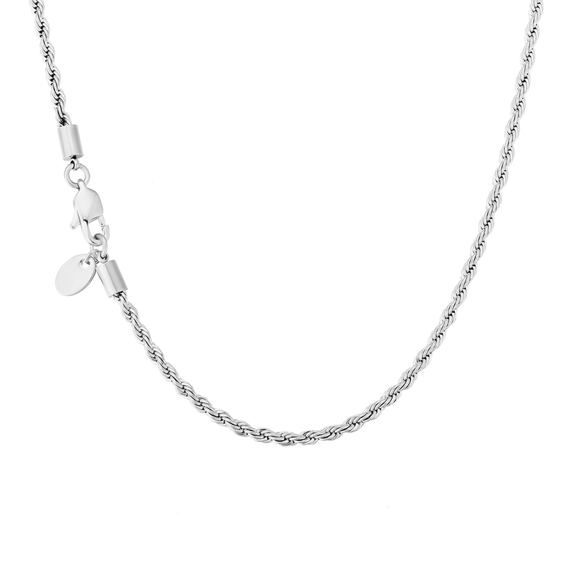 Silver Timeless Rope Chain - iceandgold