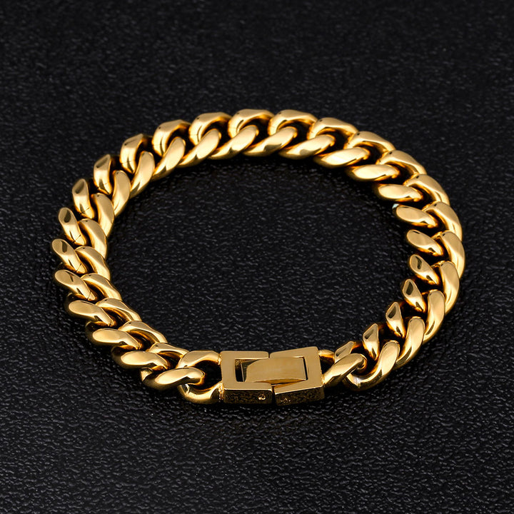 18k Gold Filled 10mm Miami Cuban Link Bracelet