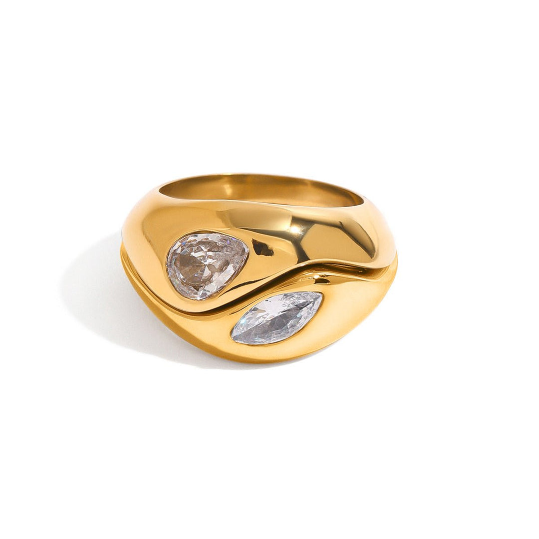 Double Gold Ring - iceandgold