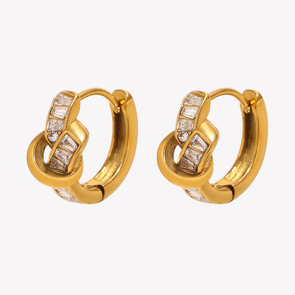 Knot Hoop Mini Earrings