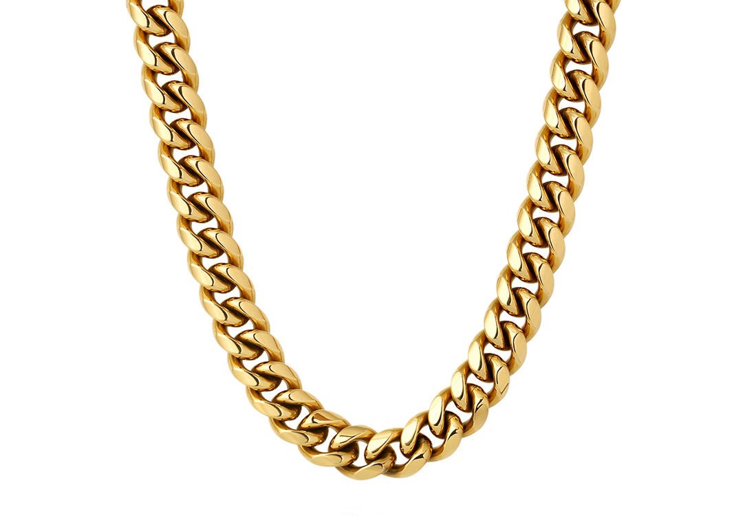 18k Gold Filled 10mm Miami Cuban Link Chain