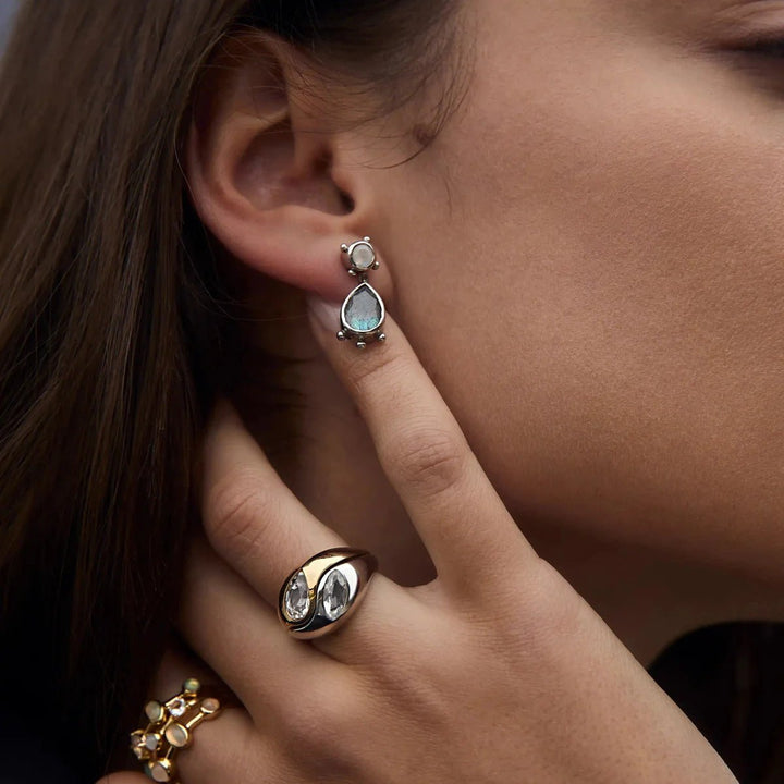 Double Mixed Metal Ring - iceandgold