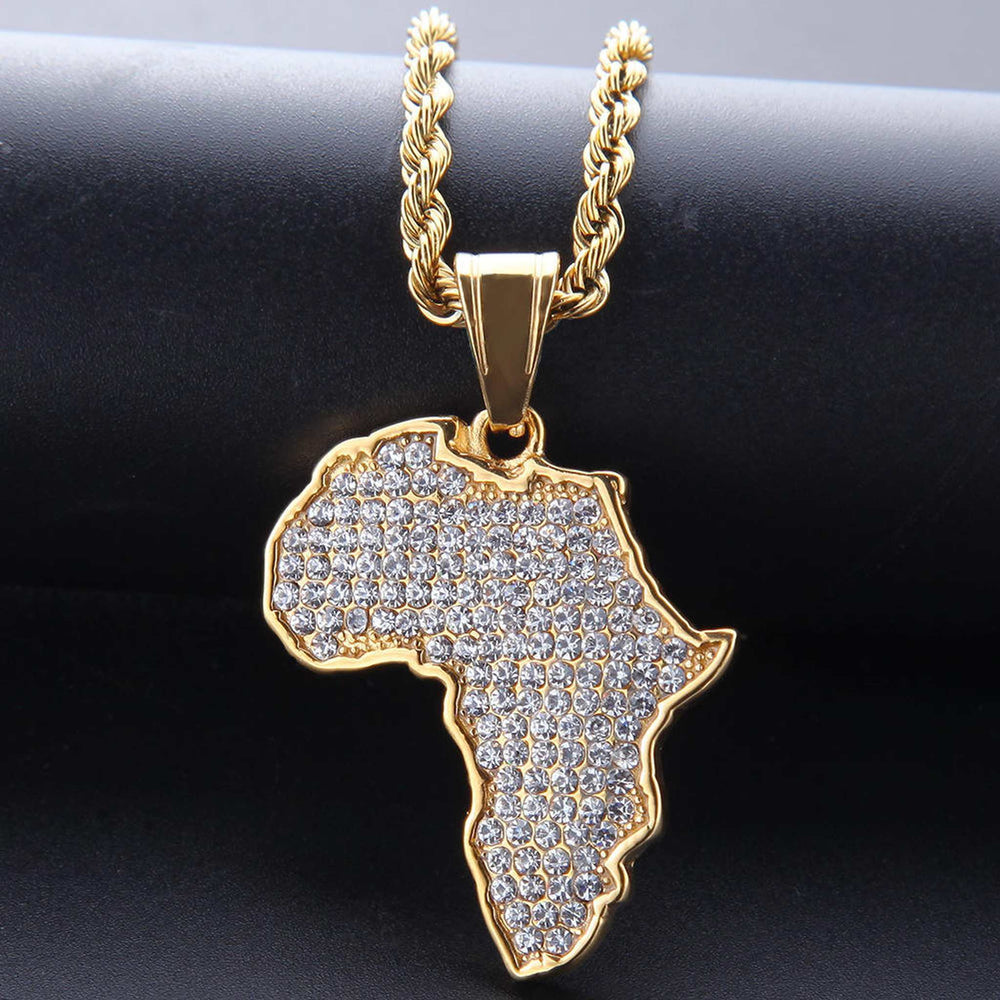 Africa Pendant and Chain - iceandgold