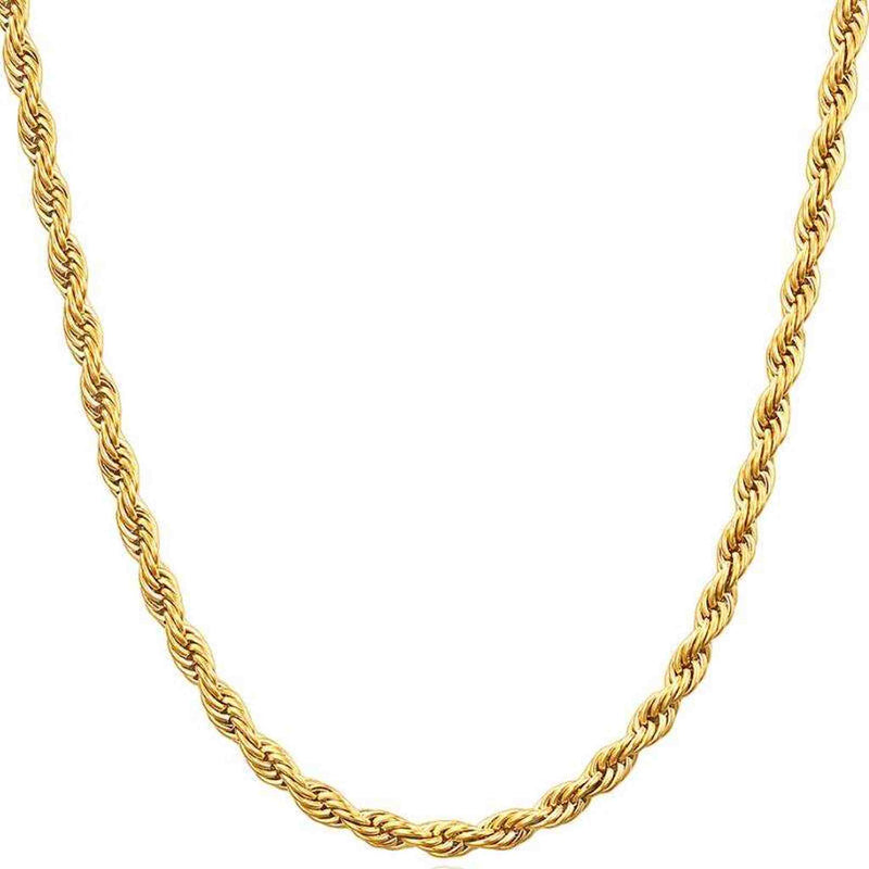 6mm Rope Chain & Bracelet Set - iceandgold