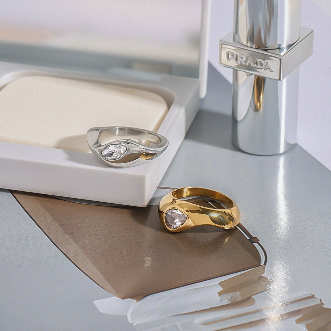 Double Mixed Metal Ring - iceandgold