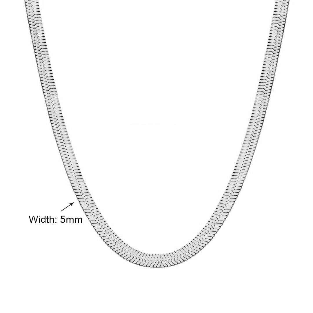 Silver Herringbone Chain