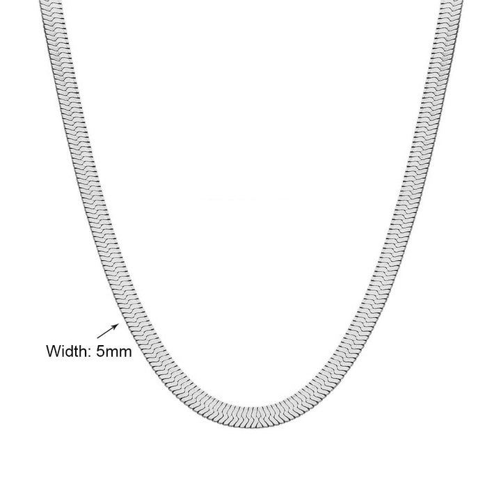 Silver Herringbone Chain