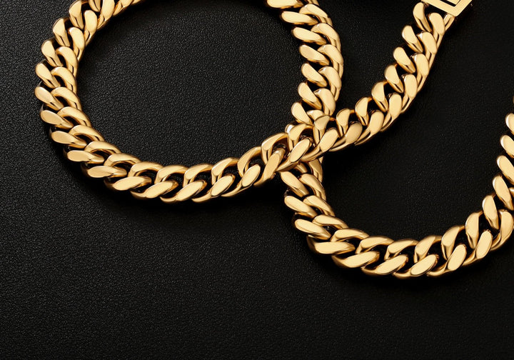 18k Gold Filled 10mm Miami Cuban Link Chain