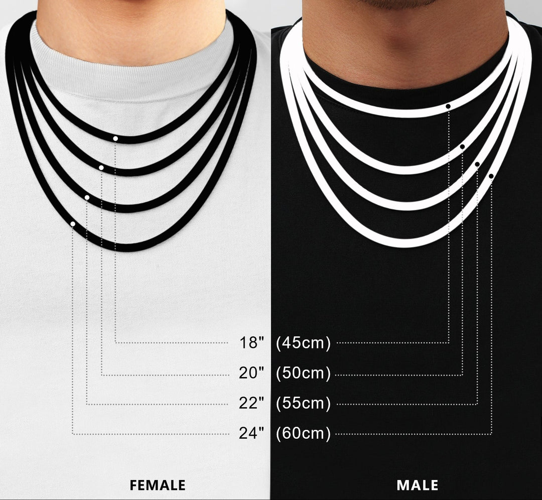 3mm White Gold Figaro Chain - iceandgold
