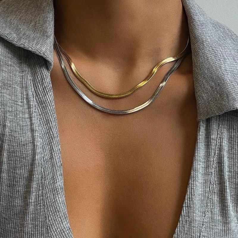 Silver Herringbone Chain