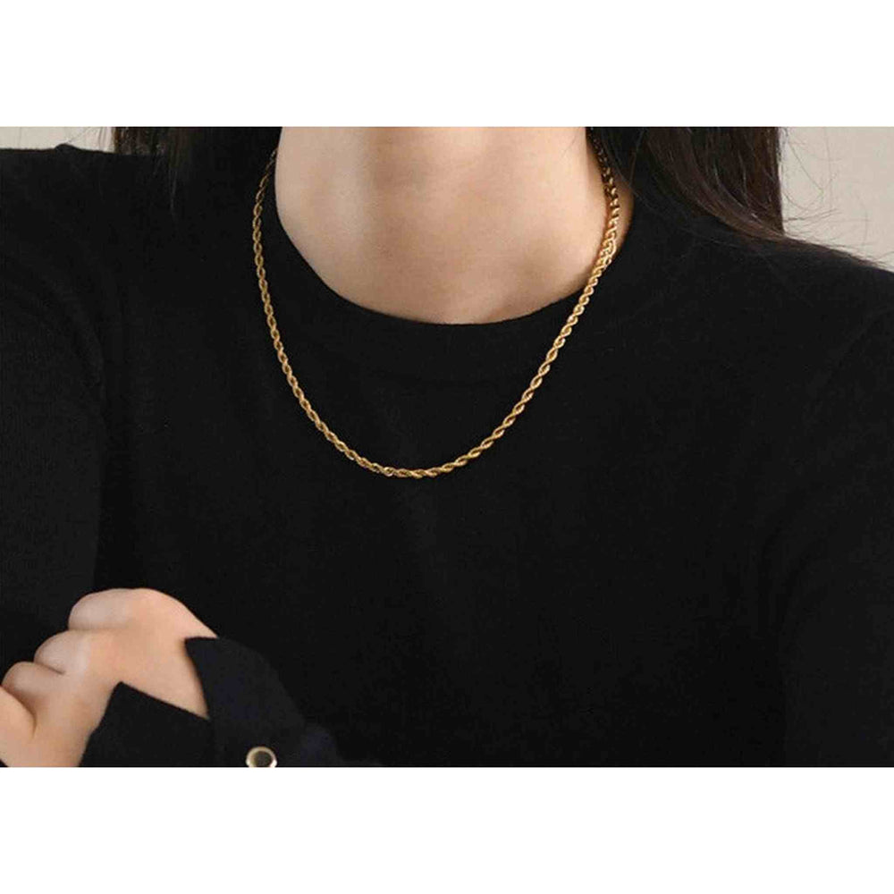 Gold Timeless Rope Chain - iceandgold