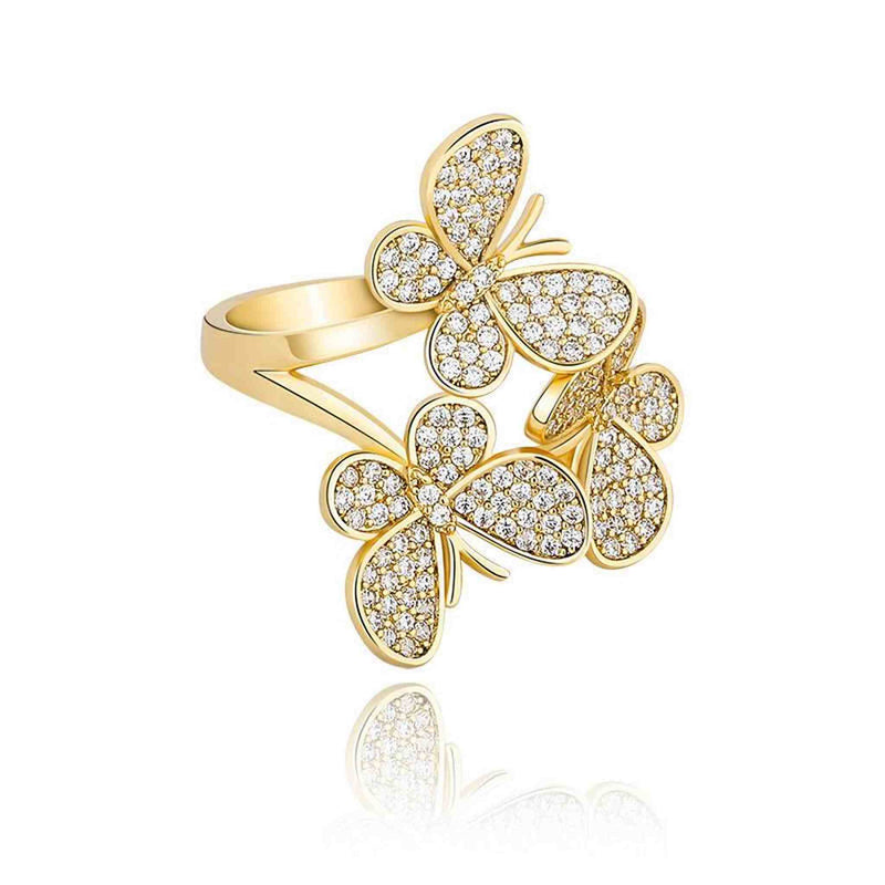 Flower Adjustable Ring - iceandgold