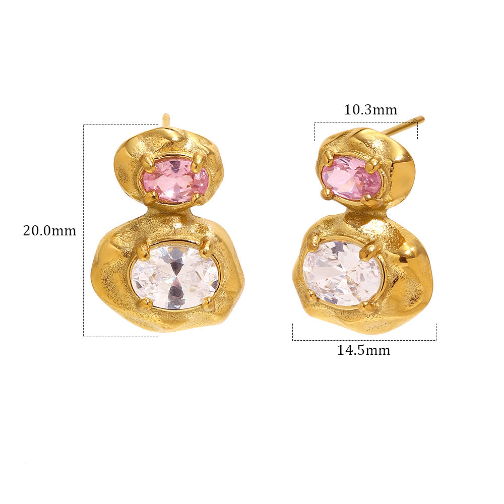 Pink Glow Earrings