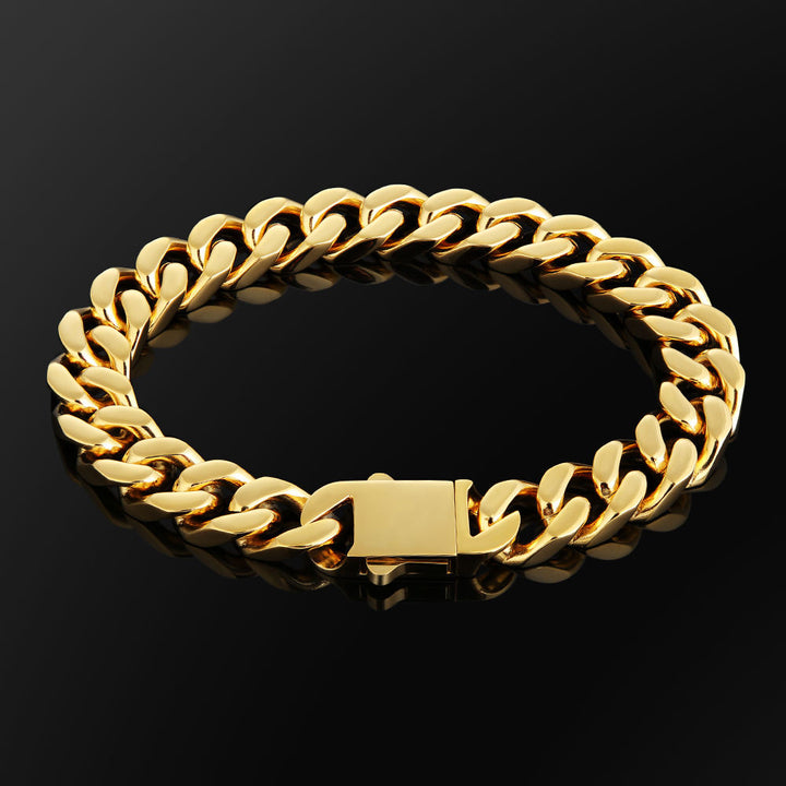 18k Gold Filled 12mm Miami Cuban Link Bracelet