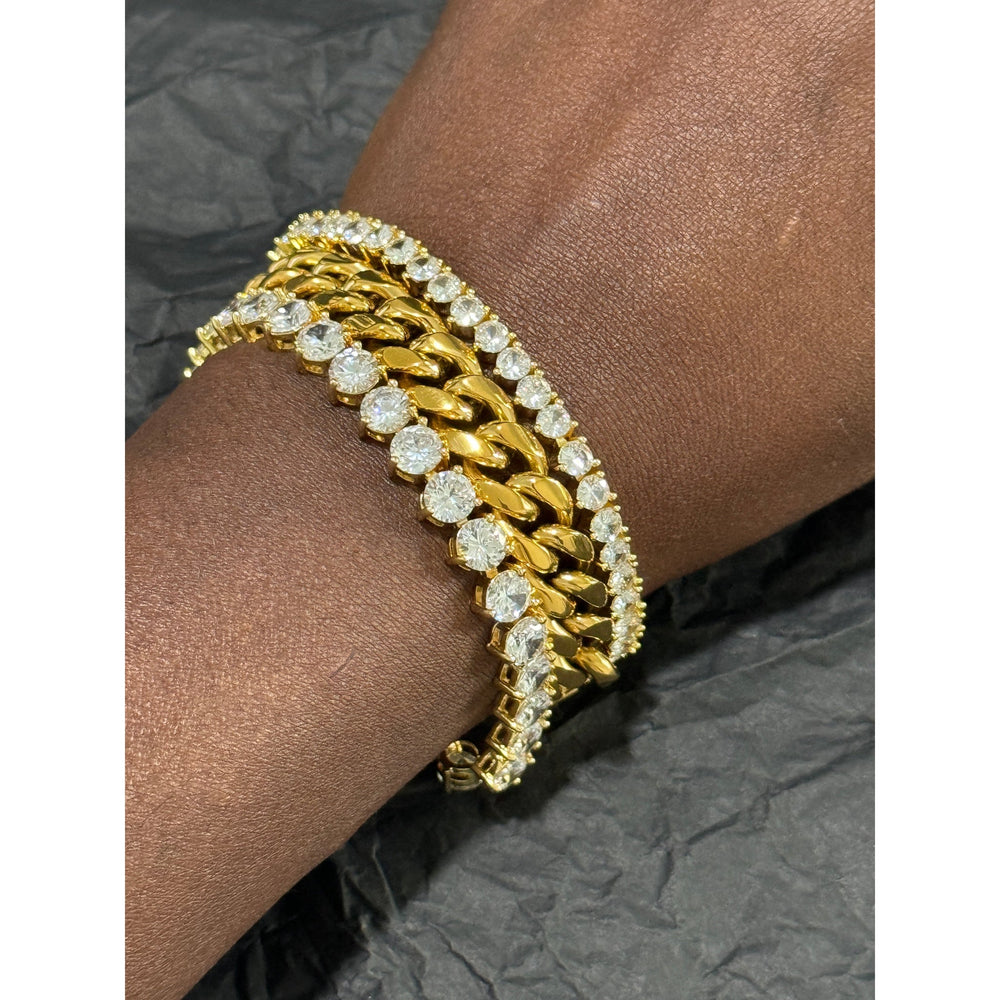 6mm Three Prong Tennis Bracelet - iceandgold