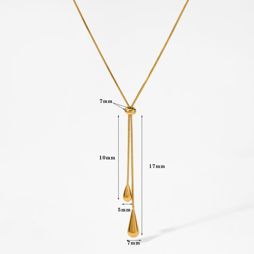 Water Drop Necklace - iceandgold