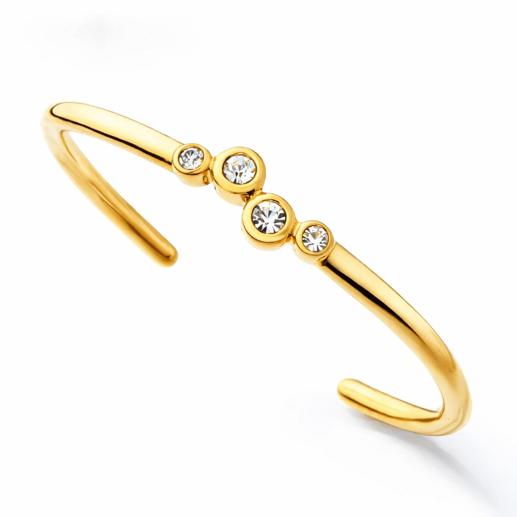 Aura Gold Cuff Bracelet - iceandgold