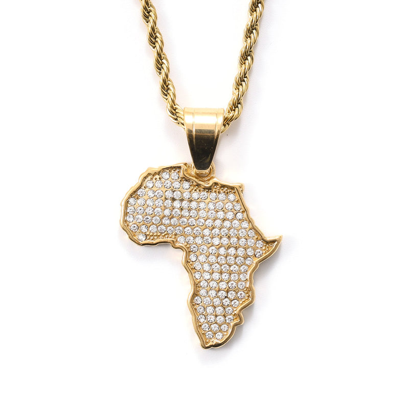 Africa Pendant and Chain - iceandgold