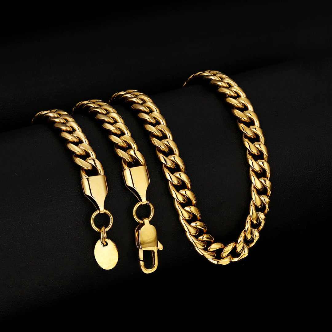 Gold 6mm Cuban Link Chain