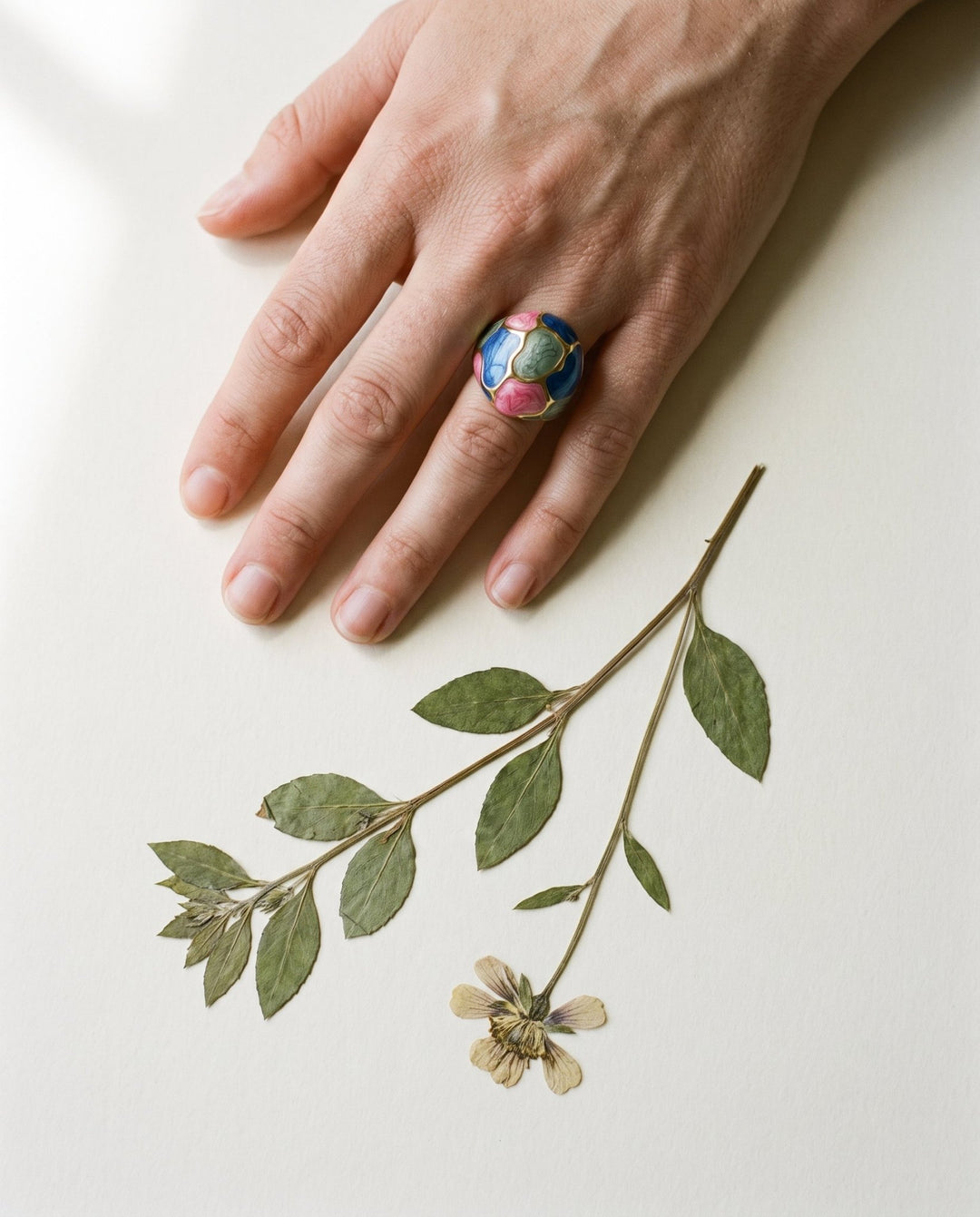 Color Block Dome Ring - iceandgold