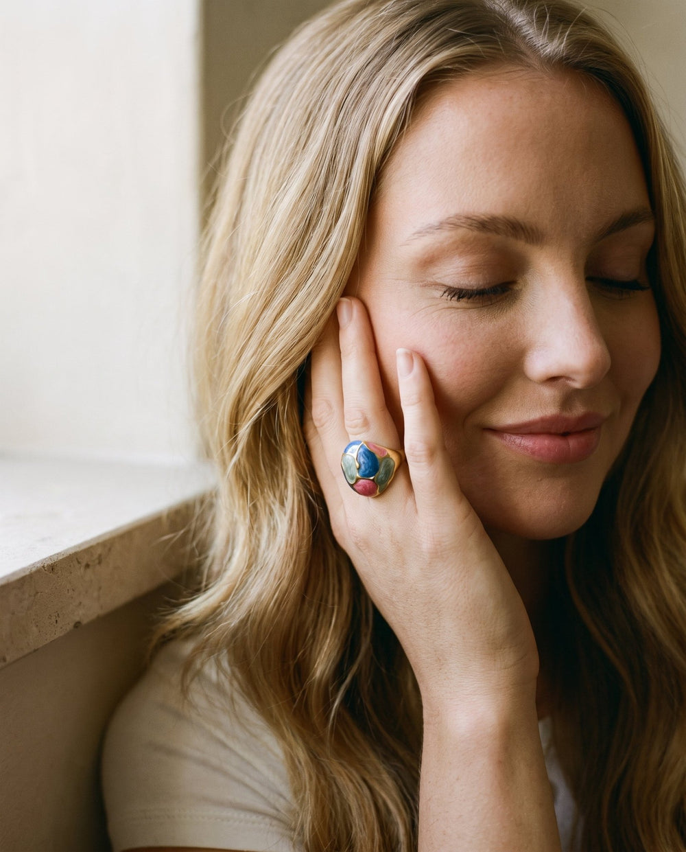 Color Block Dome Ring - iceandgold