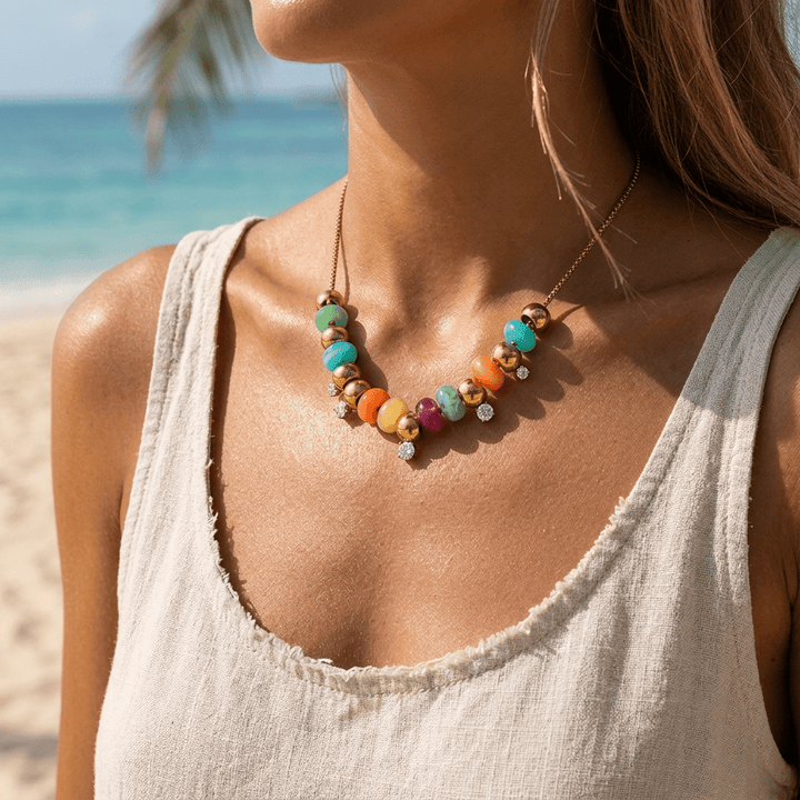 Color Pop Gem Necklace - iceandgold