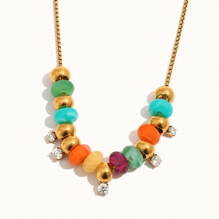 Color Pop Gem Necklace - iceandgold